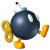 Massenkarambolage mit <strong>Bob-omb</strong>: Wo auch immer die Kugel mit den zwei Beinchen niedergeht, wächst so schnell kein Gras mehr. Nach der Verwendung bildet sich ein Explosionsradius, in dem sich jedes <strong>Mario Kart</strong>-Fahrzeug überschlägt oder dreht - das war's dann wohl mit dem Sieg.