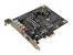 Die eher eckigen Buchsen rechts an dieser Soundblaster X-Fi Titanium sind Toslink-Buchsen für optisch-digitale Audiosignale