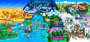 Fröhlich, bunt, süß - so begegnet uns die Map der Welt von <strong>New Super Mario Bros. U</strong>. Wer mal einen schlechten Tag hat, sollte dringend einen Blick auf dieses Meisterwerk werfen und die positive Energie, die diese Karte ausstrahlt, in sich aufnehmen.