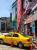Seitenansicht des First Blade-Taxis in Taipei City in Taiwan, das von der WoD-Werbeaktion abgeschaut hat.