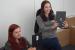 Die Redakteure Thomas und Chris sowie Volontärin Paula und Praktikantin Kristina spielen gemeinsam Playlink: That's You.