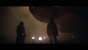 Han und Chewie sehen zum ersten Mal den Millenium Falke, der zu diesem Zeitpunkt noch im Besitz von Lando Calrissian ist.