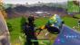 Fortnite: Der Krater bei Dusty Depot.