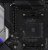 Die kleinen Flächen über und unter dem Mittelteil des Sockels sollen einen falschen Einbau verhindern - hier der Sockel eines ASRock X570 Taichi