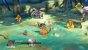 Greymon in der Mitte ist ein Digimon des Champion-Levels und eine der <br> möglichen Digitationen von Agumon, dem Begleiter des Helden im Spiel.