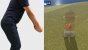 Um den Schlag bei aktivierter Bewegungssteuerung gut planen zu können, wird die Kamera hinter einer transparenten Version des Golfers platziert.
