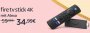 Bei der Amazon-Aktion für Prime Video zum Start des Champions League Achtelfinale gibt es Streaming-Mediaplayer wie den Fire TV Stick 4K deutlich günstiger.