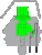 Ein Razer Green-Switch (clicky) - man sieht hier, wie die Klammer (rechts) beim Drücken des Schalters den Widerstand verändern kann.