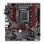 Bei diesem Gigabyte B760M GAMING DDR4 seht ihr oben links über dem roten Kühler die 8-Pin-Strom-Zusatzanschlüsse.