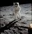 Neil Armstrongs Schritte auf dem Mond
