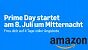 <strong>Nicht verpassen: </strong>Amazon Prime Day mit hunderttausenden Rabatt-Angeboten beginnt in wenigen Stunden