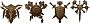 Vier <strong>tragbare Wappen als Transmogs</strong> für WoW.