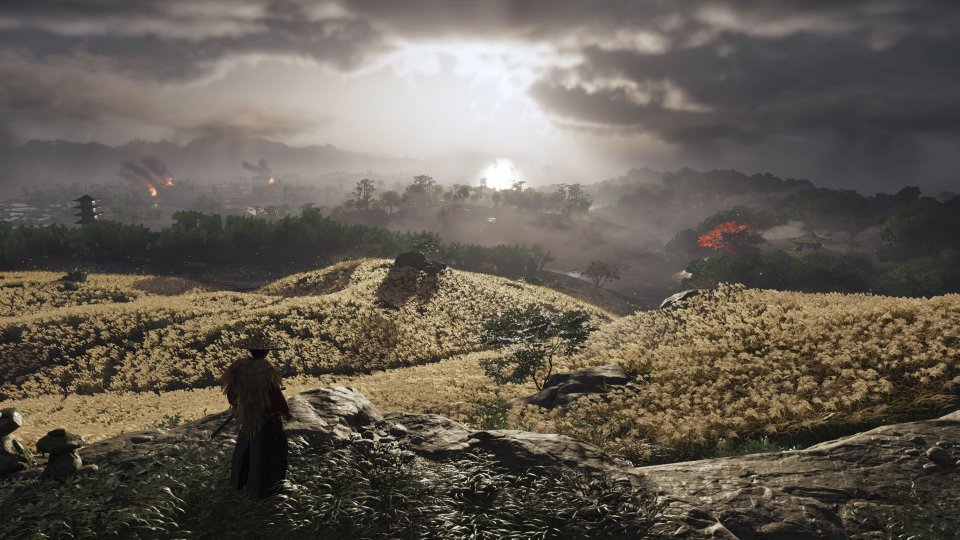 Vor allem die wunderschönen, abwechslungreichen Landschaften und das außergewöhnliche Setting verleihen Ghost of Tsushima einen ganz eigenen Look.