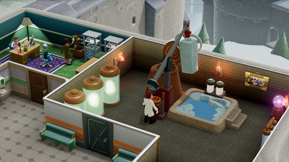 Unkonventionelle Probleme erfordern unkonventionelle Lösungen. In Two Point Hospital werden daher teils verrückte Behandlungen vorgenommen.