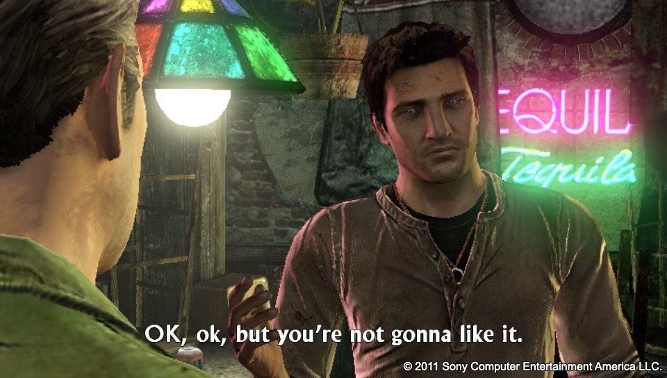 Für das zunächst PS-Vita-exklusive Uncharted: Goldene Abyss verpflichtete man Hennig als Story Consultant. Das Ergebnis kann sich ebenfalls sehen lassen. <br> &nbsp; (2)