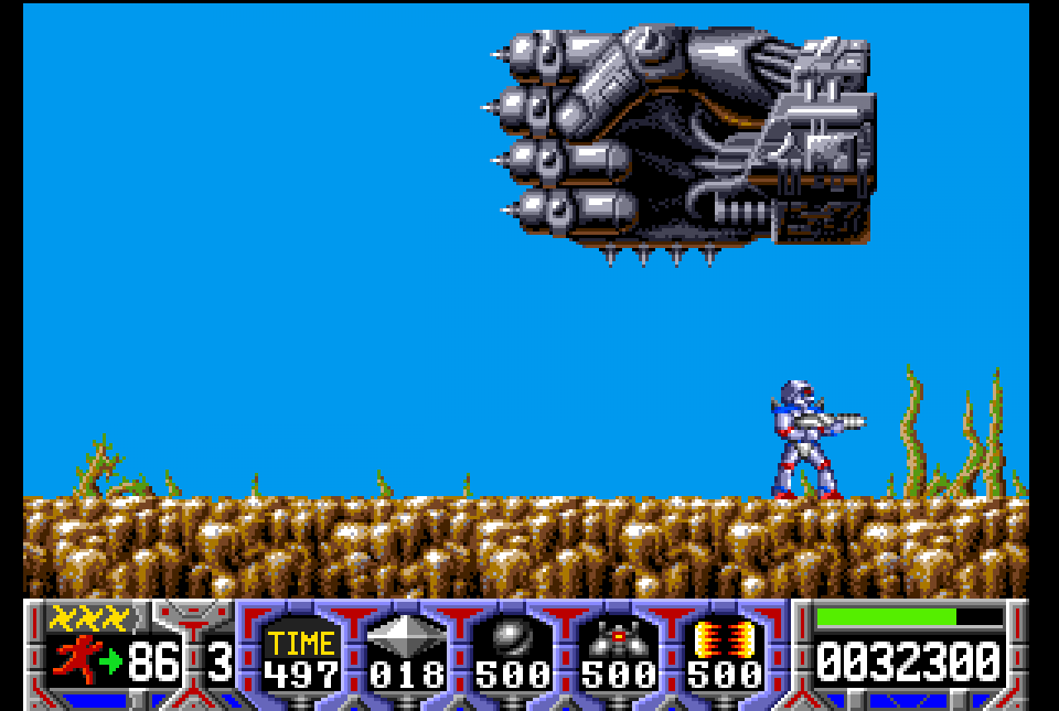 Heute wirkt Turrican unscheinbar. Doch 1990 war die Komposition aus Grafik und dem Soundtrack von Chris Hülsbeck einfach revolutionär. <br> &nbsp;