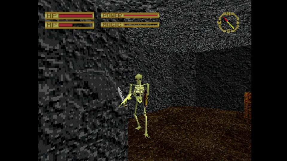 King‘s Field 2 bot bereits schummrige Höhlen und garstige Skelette. Hierzulande wurde das Action-Rollenspiel schlicht als King‘s Field verkauft.