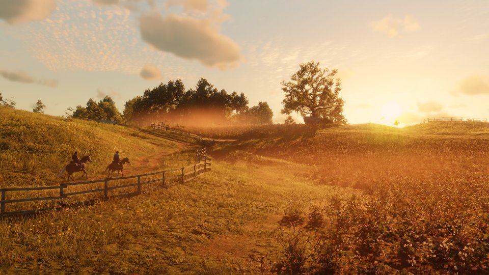 Bitte innehalten! Dieses Postkartenmotiv stammt aus der PC-Version von Red Dead Redemption 2. Inzwischen gibt es ganze Communitys zum Thema „Videospiel-Tourismus“, die derartige Momente einfangen. <br> &nbsp; (1)
