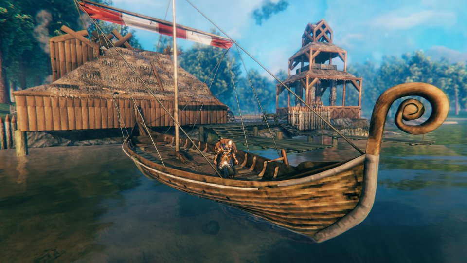 Dieser Hafen sieht toll aus – durch seine zum Meer hin offene Seite und die fehlenden Palisaden umgeben Gegner jedoch oft die Mauern und toben durch den Innenhof.