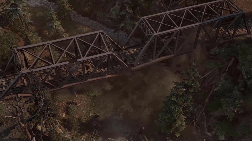 Eine Zugfahrt die ist lustig, eine Zugfahrt die ist schön. Wir verderben den Wehrmachtssoldaten ihren Spaß und sprengen die Brücke.