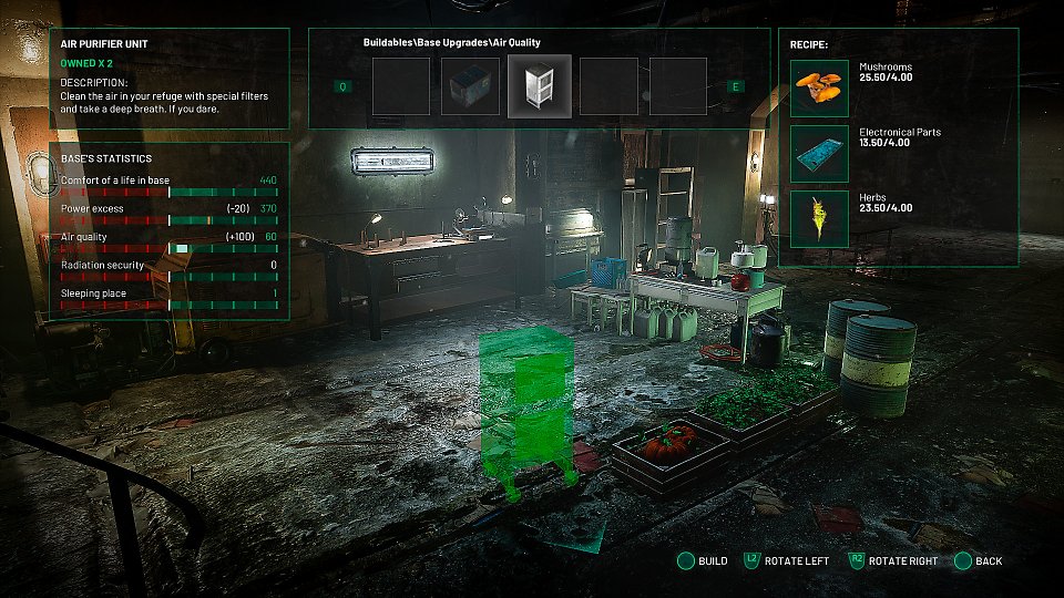 Home sweet Home: Das Lagerhaus, das eure Basis darstellt, könnt ihr mit diversen Werkbänken, Möbeln und Deko-Objekten ausstatten.