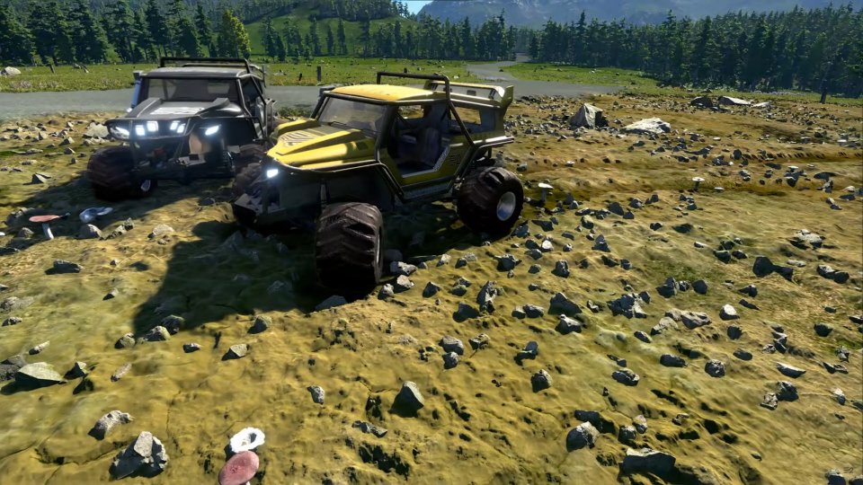 Der bizarre „Physiktest“ von Earth 2 zeigt Unity-Assets, die auf einer Unity-Weise umherfahren. Keine Spur von der versprochenen Ultra-Grafikengine.