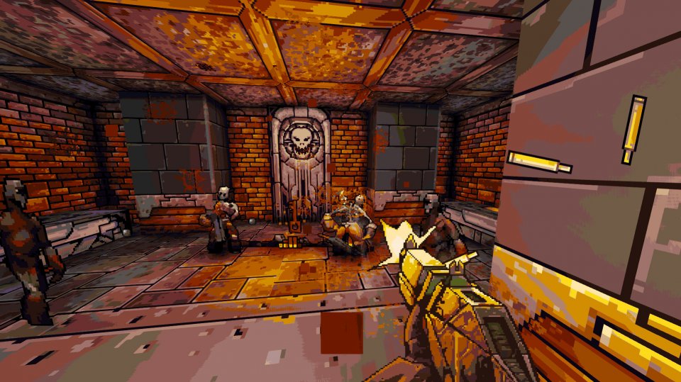 Eine Mischung aus Cel Shading und Pixel-Art: Project Warlock macht optisch echt was her.
