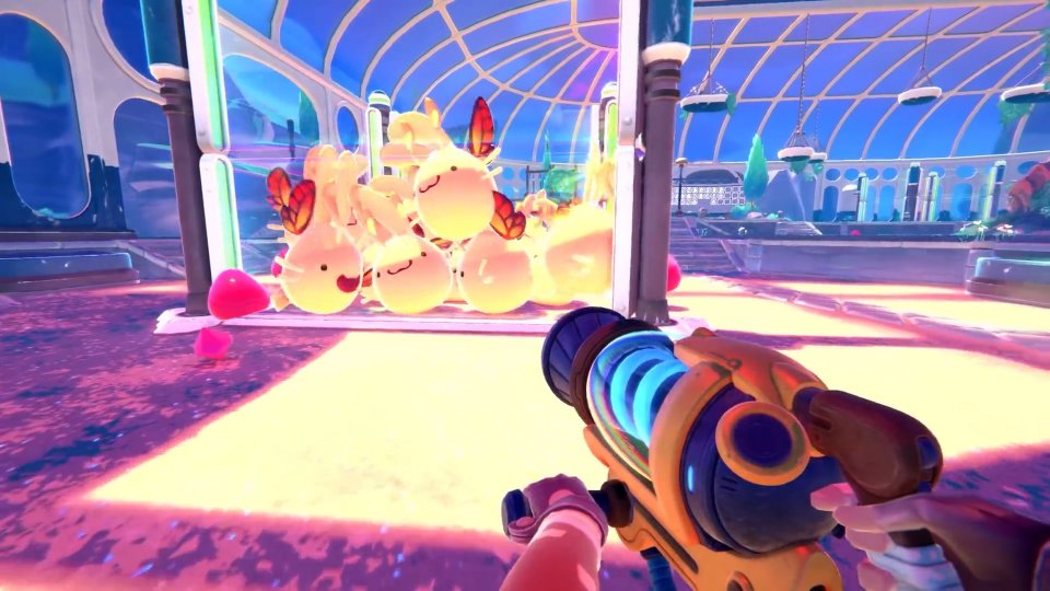Schleimblobs züchten und Homebase ausbauen. Das ist Slime Rancher 2.