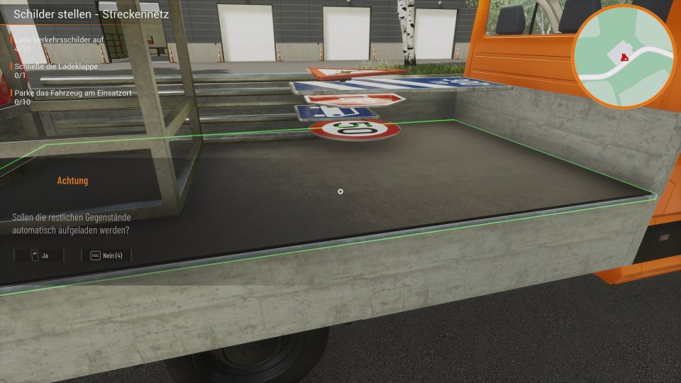 Ingame-Aufgaben, die so langweilig sind, dass das Spiel sie euch lieber abnimmt: Willkommen beim Straßenmeisterei Simulator.