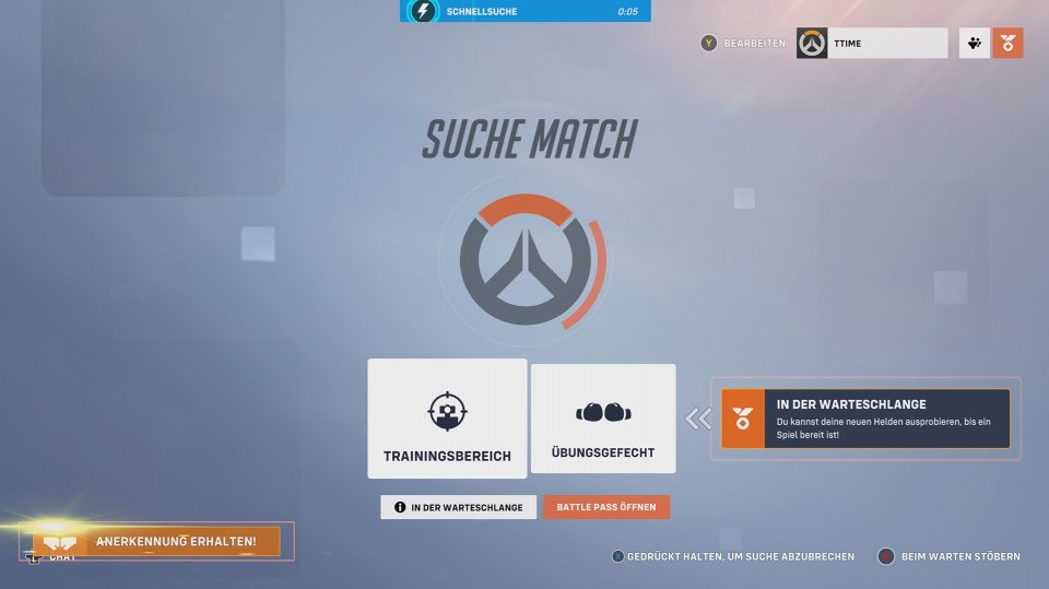Mit gewonnener Anerkennung seiner Mitspieler (unten links) kann man seine Anerkennungsstufe erhöhen. Durch sie bekommt man Battlepass-Punkte und schaltet Gegenstände frei.