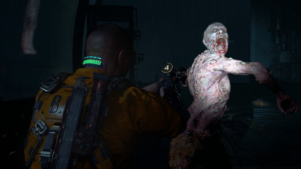 Der Protagonist sieht sich mit einer Art Sci-Fi-Zombie konfrontiert.