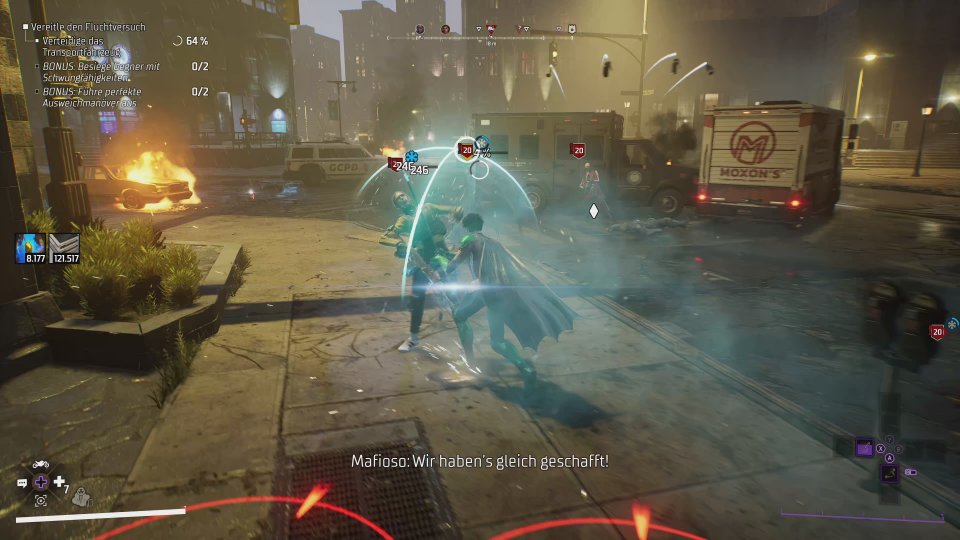 <strong>Batmans mangelhafte Ausbildung:</strong> Die vier Gotham Knights gefallen dank ihrer brachialen Attacken und dem vielversprechenden Kampfsystem. Der Spaß flaut jedoch mit jeder Spielstunde immer mehr ab, bis nur noch die Monotonie bleibt.