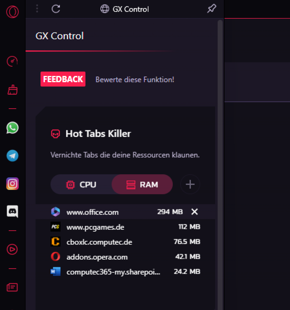 Opera GX: Ein Browser für Gamer, mit jeder Menge Schnick-Schnack (2)