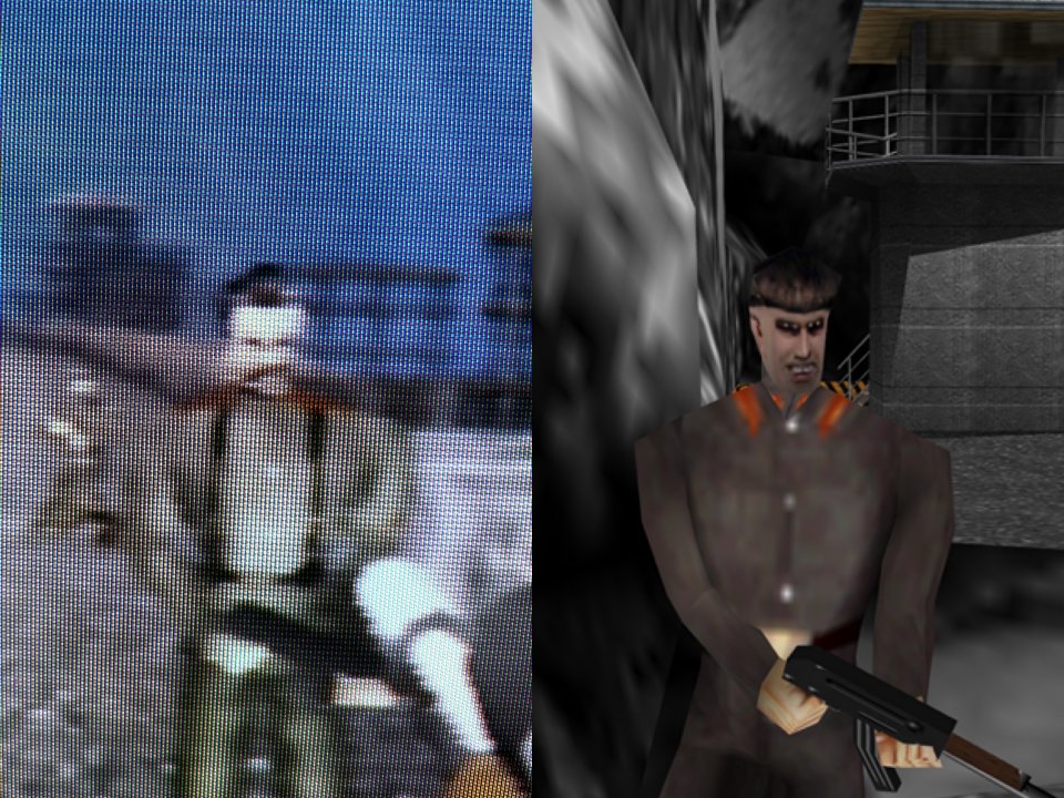 Vergleich: GoldenEye auf Röhrenfernseher und in 4K.