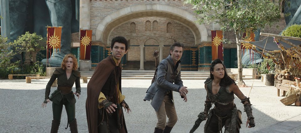 Sophia Lillis, Justice Smith, Chris Pine, Michelle Rodriguez