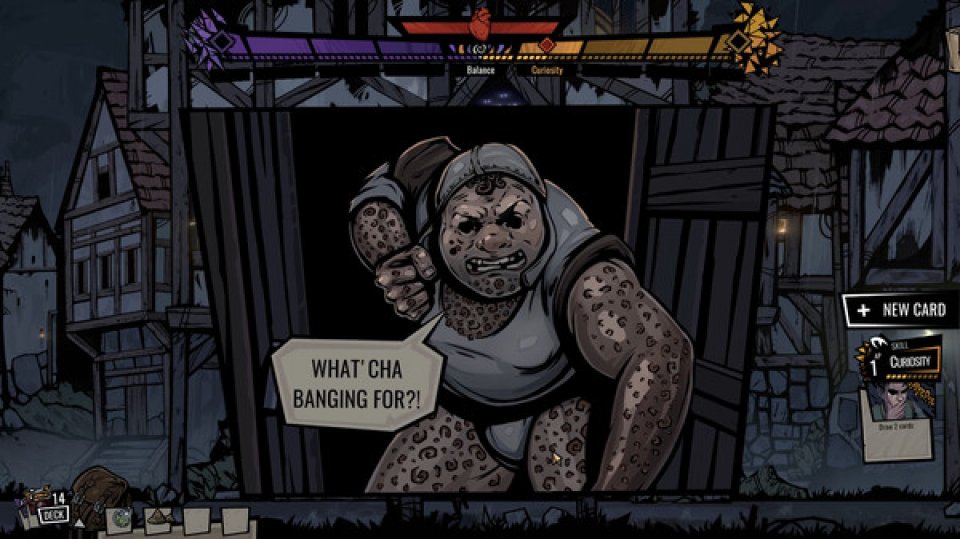 Der düstere Stil von Magin erinnert an den Indie-Liebling Darkest Dungeon.