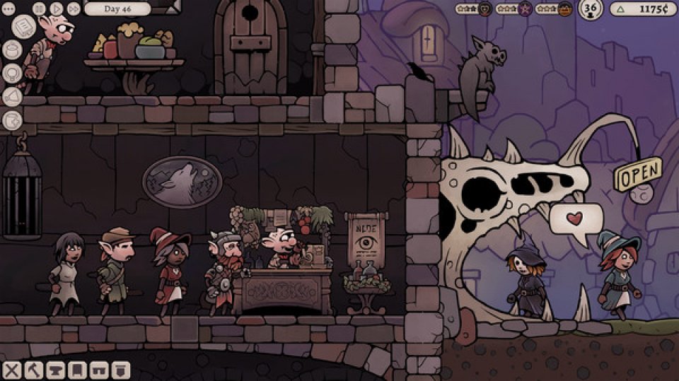 Die Management-Sim Potion Tycoon präsentiert ein komplexes Spielprinzip mit viel Potenzial, zusätzlich wurde das Spiel im hübschen Cartoon-Look eingefangen, der einige putzig implementierte Gothic-Elemente mit sich bringt.