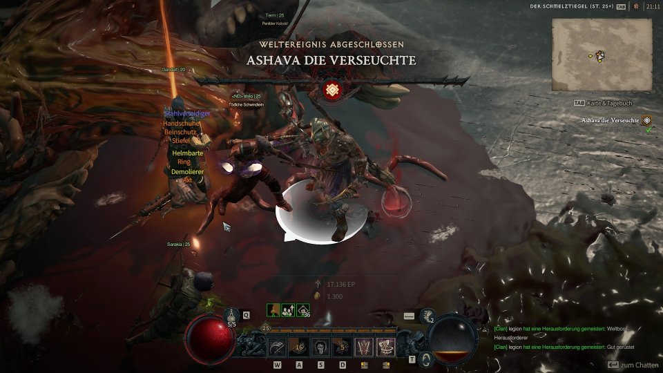 Der Weltboss Ashava ist alleine nicht zu schaffen, hier müsst ihr euch mit anderen Spielern zusammenschließen.