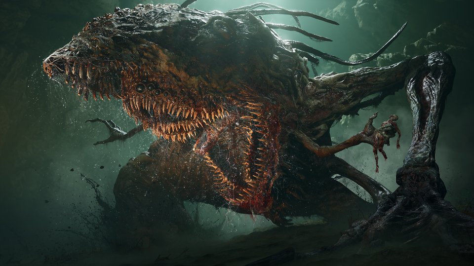 EIn gewaltiges Untier mit mehreren Zahnreihen in Lords of the Fallen