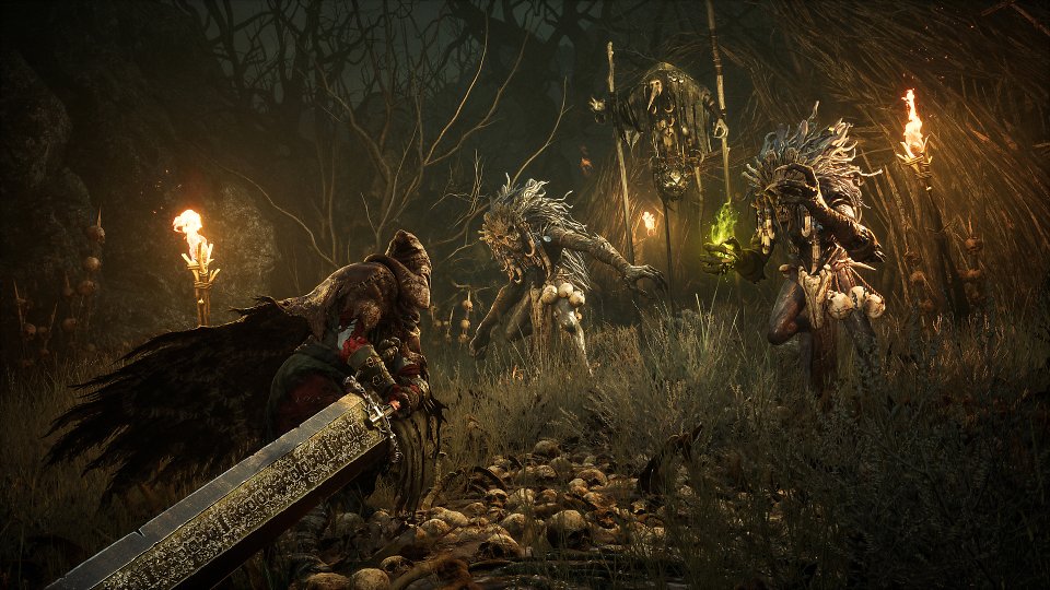 Ein Kampf gegen garstige Kreaturen in Lords of the Fallen