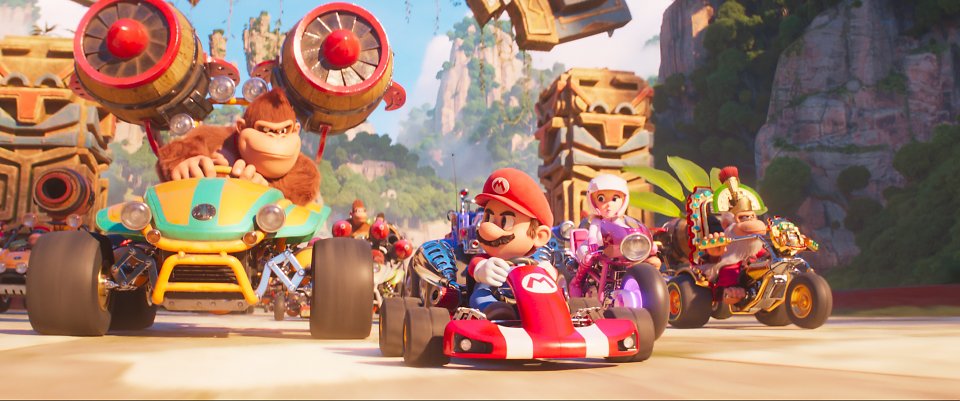 Das beliebte Rennspiel Mario Kart im Kinofilm Super Mario Bros.