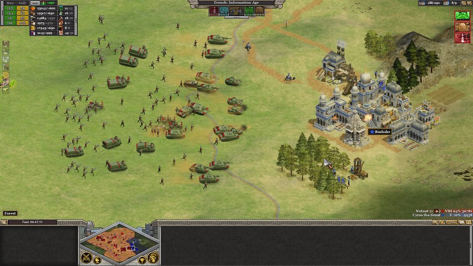 EIn Gameplay-Screenshot aus Rise of Nations
