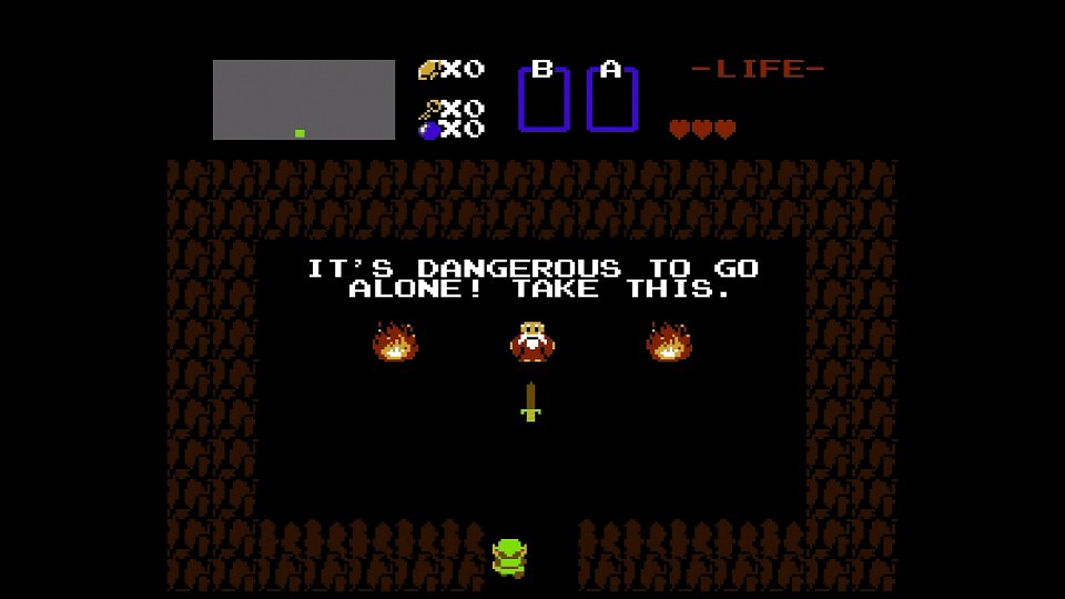 Der alte Mann in The Legend of Zelda am NES