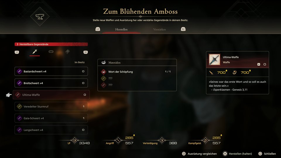 Schwert Ultima-Waffe
