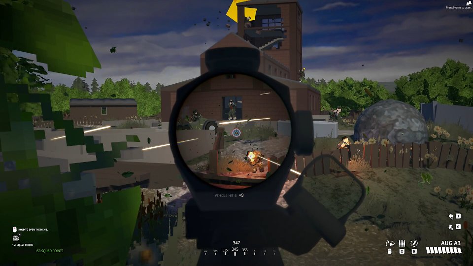 Spieler schießt auf Feinde