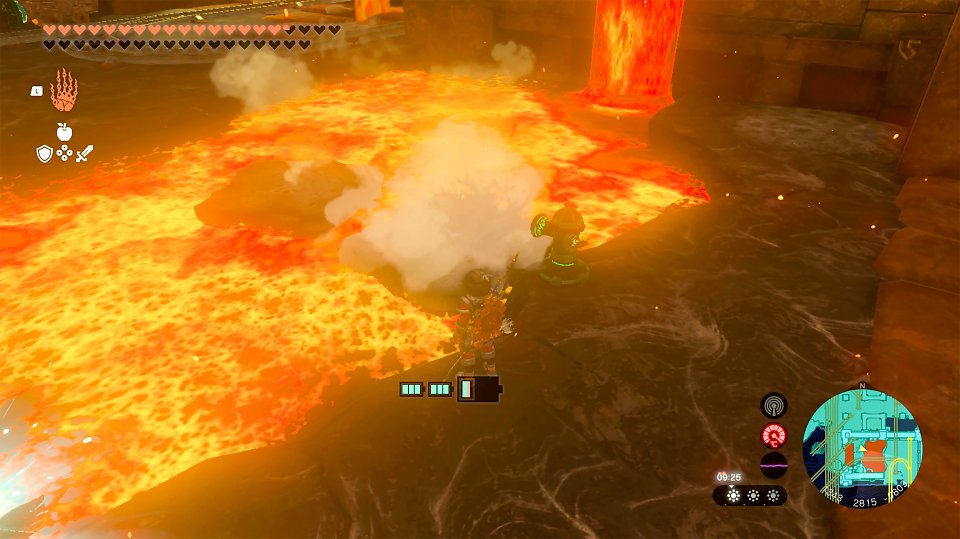 Lava-Rätsel im Feuertempel von Zelda: Tears of the Kingdom