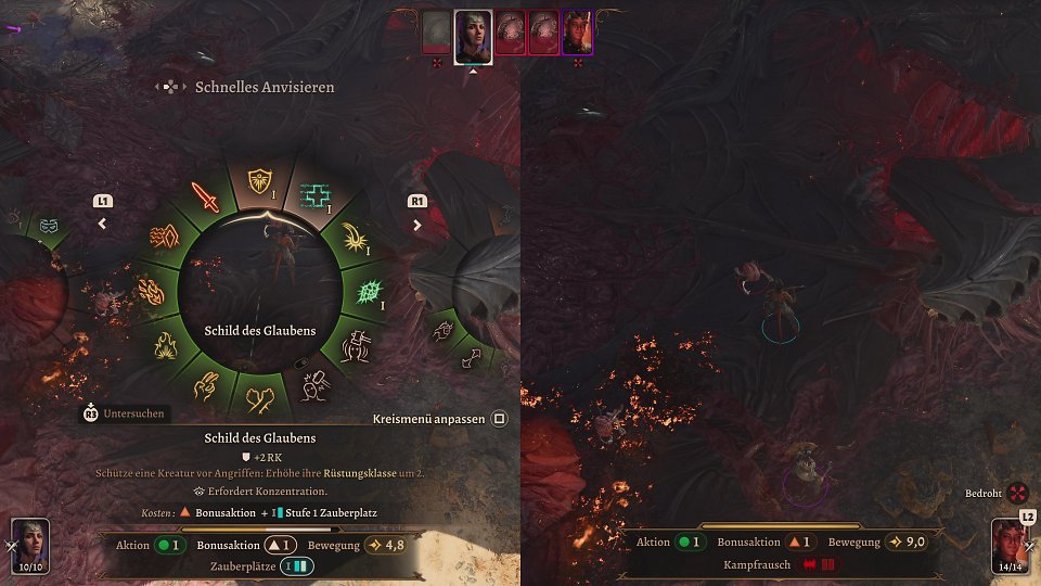Im Splitscreen spielen zwei Spieler gemeinsam.