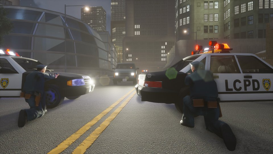 Polizisten schießen auf Transporter in GTA 3