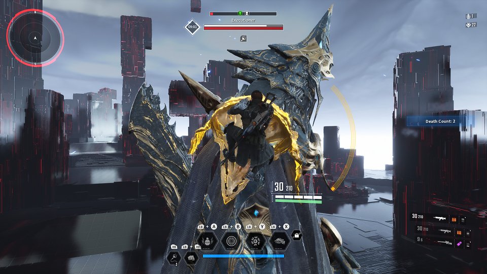 Lepic klettert auf riesigen Boss namens Executioner