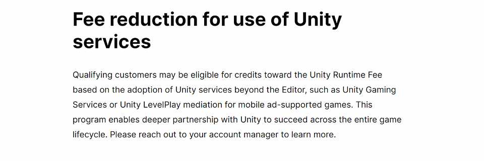 Rabatt für Nutzer von Unitys Monetarisierungs-Tools